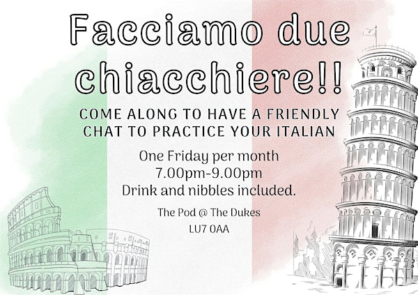 27th June 25 -  ITALIAN CONVERSATION CLUB | The Dukes