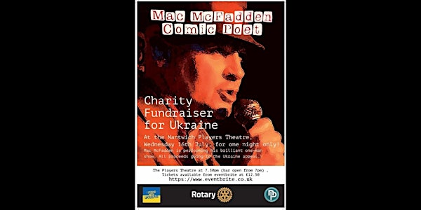 Mac McFadden's Comedy Charity Fundraiser for Ukraine | Nantwich Players Theatre