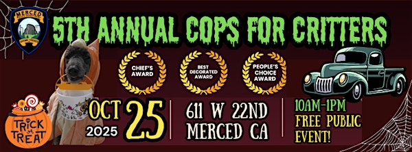 5th Annual Cops for Critters Car Show | 611 W 22nd St