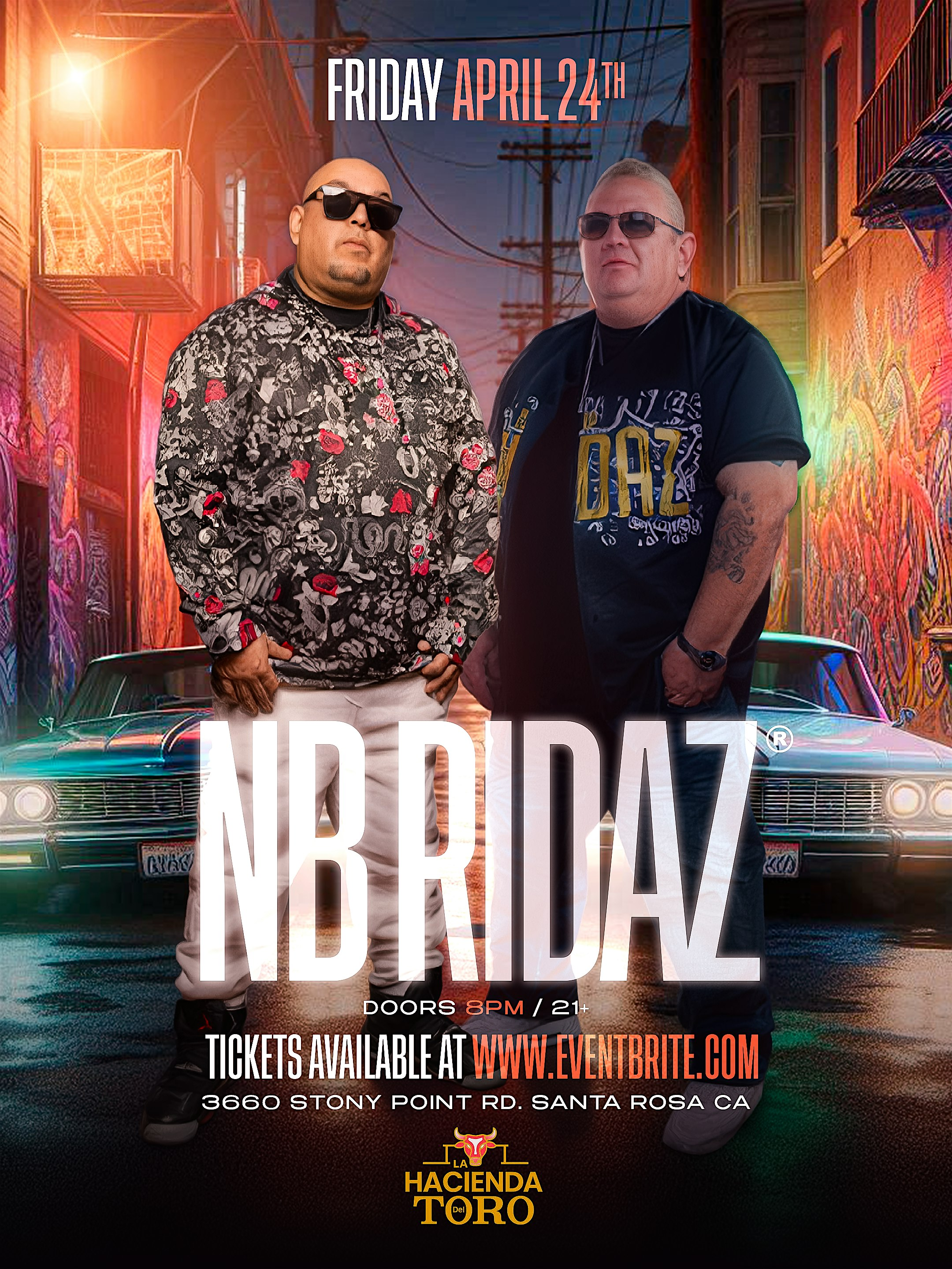 NB RIDAZ LIVE IN SANTA ROSA CA | La Hacienda del Toro