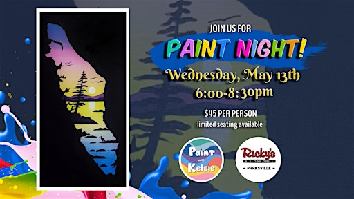 Paint Night At Ricky's All Day Grill, Parksville | Ricky's All Day Grill - Parksville