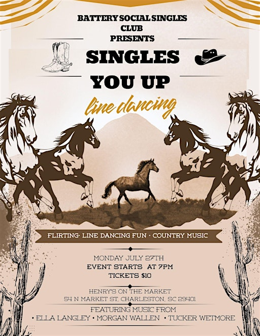 Singles You Up Line Dancing Presented By The Battery Social Singles Club | Henry's On The Market
