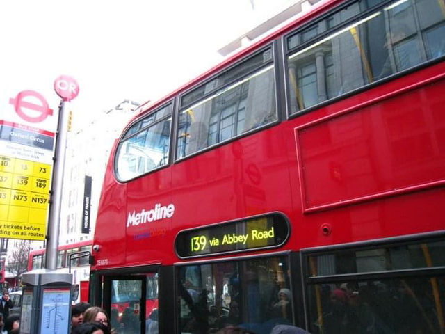 Famous shopping street in London