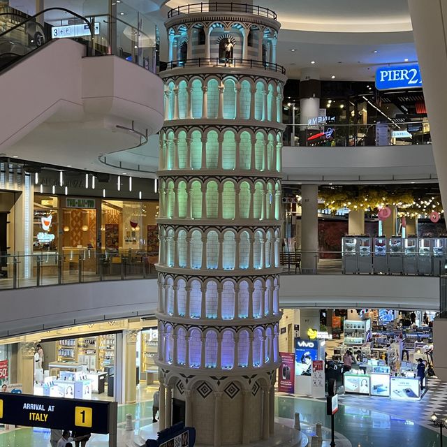 Find London and leaning tower at T21 