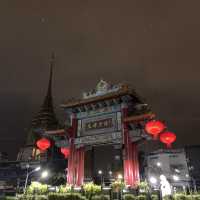 virant night street in Bangkok 