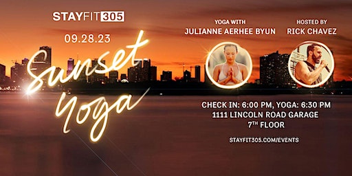 STAY FIT 305: Sunset Yoga (Miami Beach) | 1111 Lincoln Rd