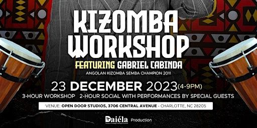 To Angola, With Love! Kizomba Workshop/Social/Party featuring Gabriel | Open Door Studios, Eastway Drive, Charlotte, NC, USA