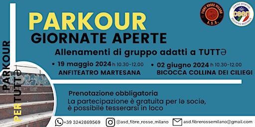 Giornate Aperte di Parkour | Milano