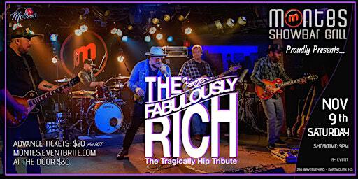 The Fabulously Rich - A Tribute to The Tragically Hip | Monte's Showbar Grill