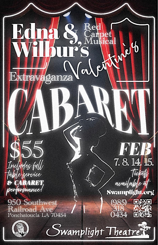 Edna & Wilbur's Red Carpet Musical Valentine's Extravaganza Cabaret | Swamplight Theatre