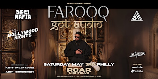 Farooq got audio live- Bollywood Nights - Desi Party @Roar Nightclub | Roar Nightclub