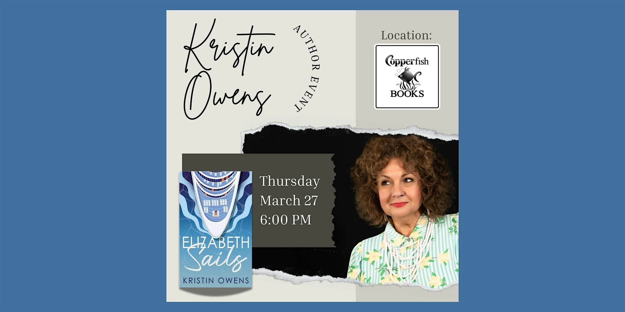 Author Kristin Owens "Elizabeth Sails" at Copperfish Books | Copperfish Books