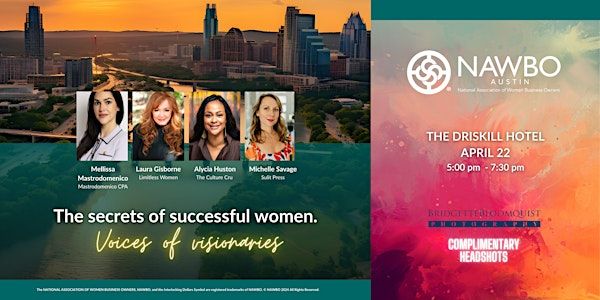 NAWBO Austin The Secrets of Successful Women | The Driskill - The Unbound Collection by Hyatt