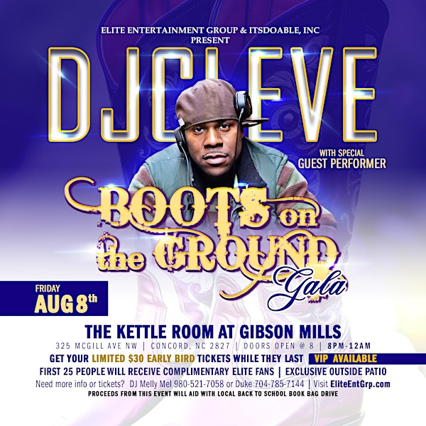 Boots on the Ground Gala with DJ Cleve | The Kettle Room