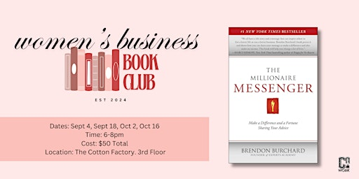 Women’s Business Book Club - The Millionaire Messenger | The Cotton Factory
