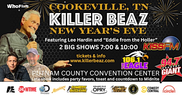 It's A KILLER BEAZ New Year's Eve in Cookeville, TN | Putnam County Convention Center | Jessica Rector Clark Welcome Center & Fairgrounds (new Expo Center under construction)
