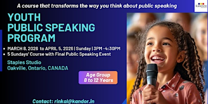 YOUTH - PUBLIC SPEAKING TRAINING COURSE | Staples Studio