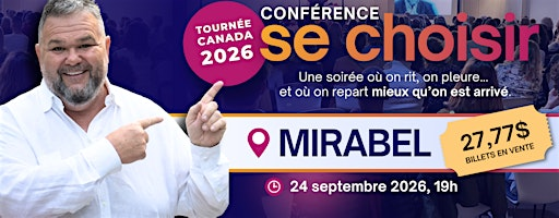 MIRABEL:  «SE CHOISIR»  avec Robert Savoie | Salle Ray Junior