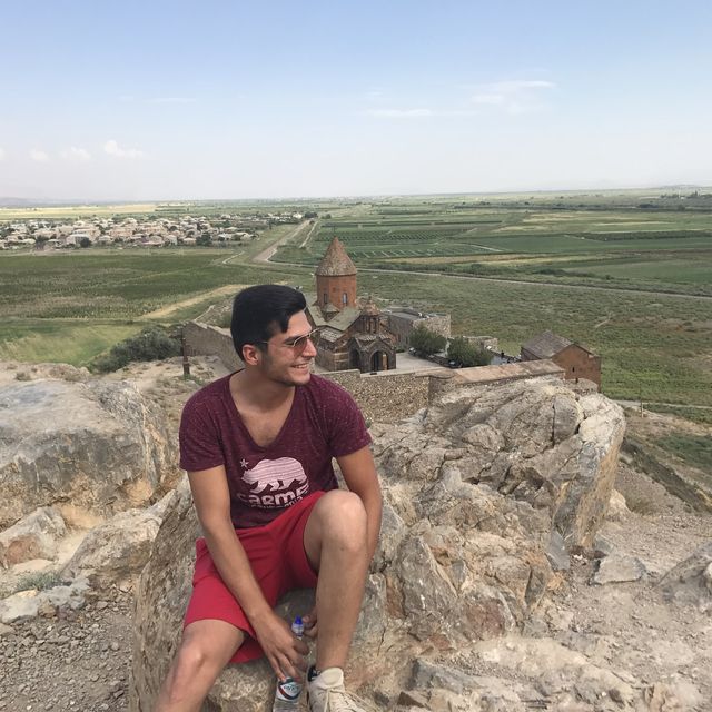 Khor Virap monastery - mountain Ararat view 