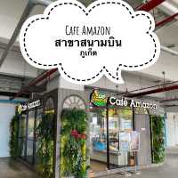 จิบกาแฟก่อนขึ้นเครื่องที่คาเฟ่อเมซอน สนามบินภูเก็ต