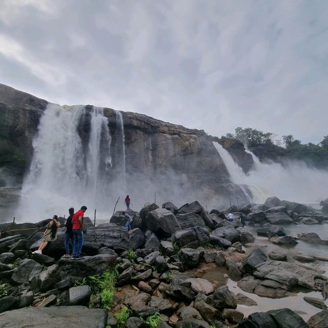 The Bottom Of Athirapilly Waterfalls