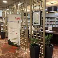 Fun reading at library 