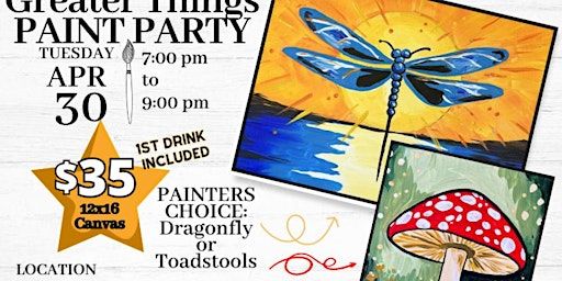 Greater Things Paint Party at the Elks Lodge -Trenton | Elks Trenton #1279