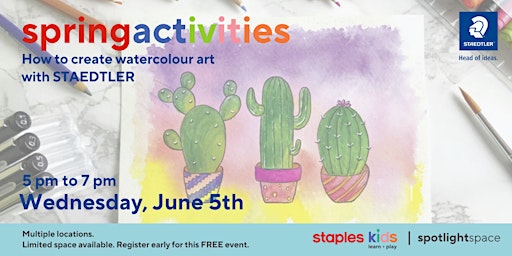 How to create watercolour art with STAEDTLER at Staples Ottawa | Staples Ottawa