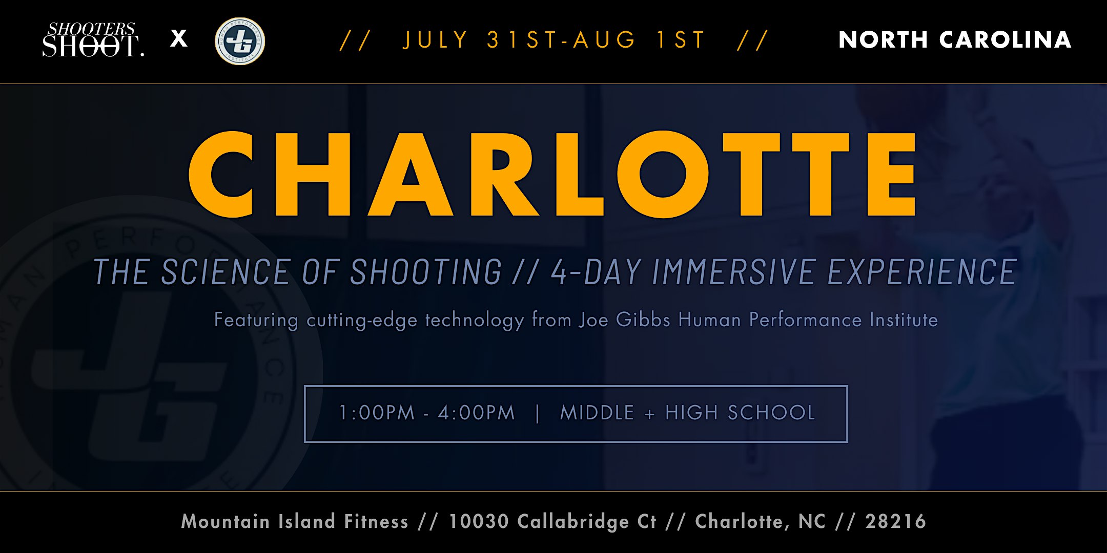 NC - 4-Day Immersive Biomechanic Lab Clinic w/ JGHPI | Joe Gibbs Human Performance Institute