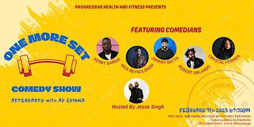 One More Set Comedy Show | Progressive Health & Fitness