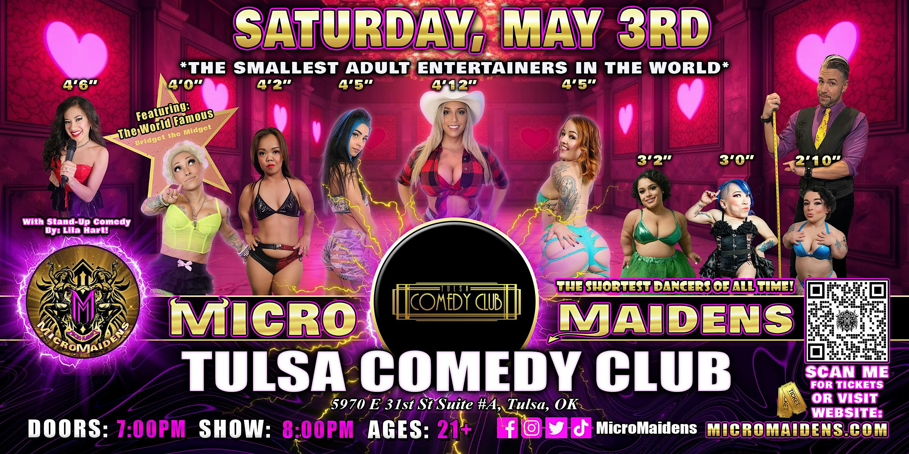Tulsa, OK - Micro Maidens: Dwarf Dancers @Tulsa Comedy Club - SATURDAY | Tulsa Comedy Club