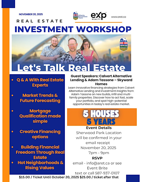 Real Estate  Investor Workshop | 755 Broadmoor Blvd #116