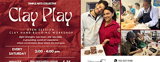 Clay Play Saturday: A Social Open Session Ceramics Workshop | Temple Arts Collective in Labor Temple Studios