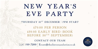 New Year's Eve Party | The Adelphi Hotel