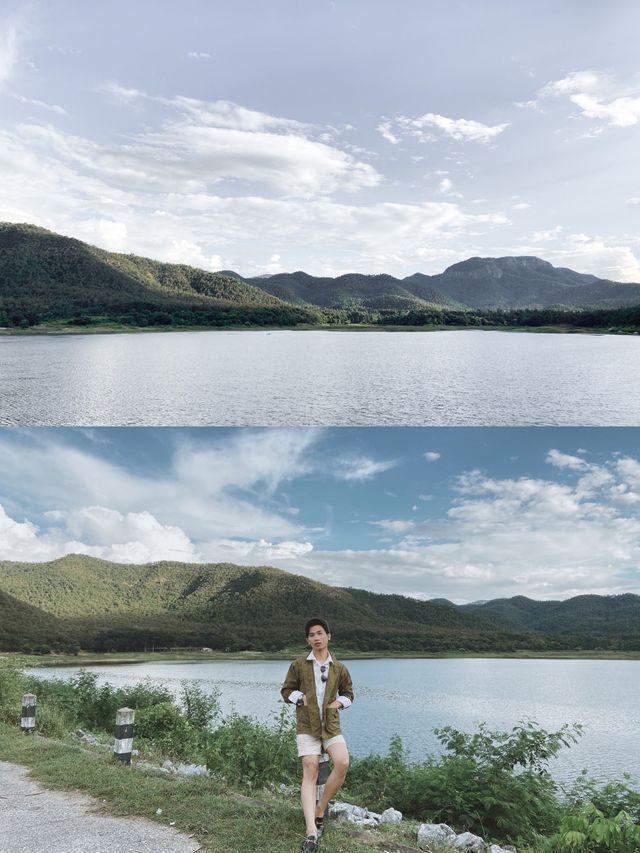 อ่างเก็บน้ำสุดชิค นั่งชิล ถ่ายรูป แนววินเทจ 😎🍃