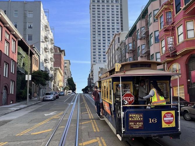 샌프란시스코의 교통 수단 케이블카타면서 시내구경하기!