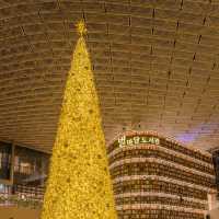 🎄거대한 황금빛 트리를 만날 수 있는 외국감성 도서관 [서울, 별마당도서관]