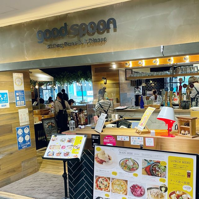 【大阪】なんば CITY  チーズたっぷり🧀ハンバーグ✨good spoon✨