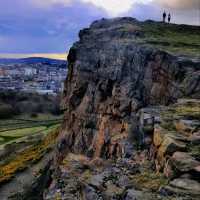 The gorgeous sunset on Arthur's Seat!