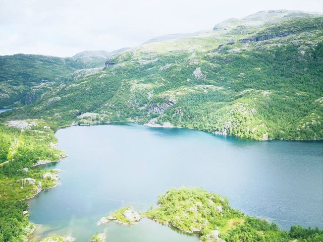 The hiking in Besseggen, Norway
