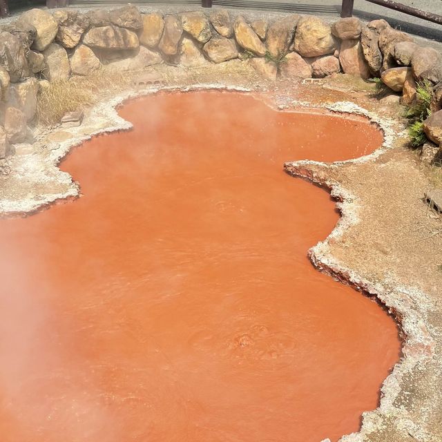 Enjoy with colourful hot springs 🌸