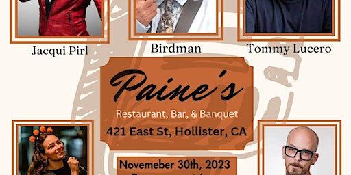 Laughing Paine's A Dinner Comedy Night! | Paine's Restaurant