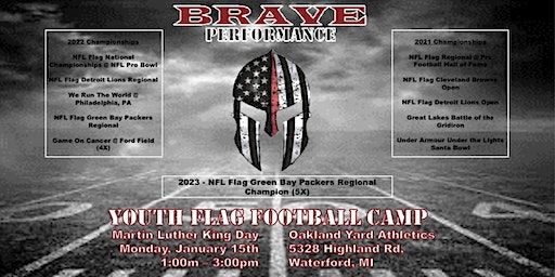 Youth Flag Football Camp | Oakland Yard Athletics