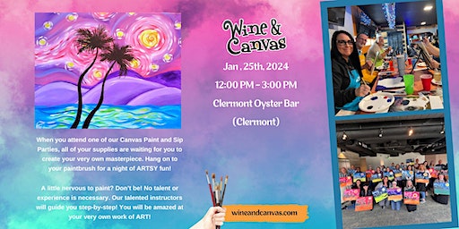 Orlando Painting Party – Starry Sunset | Clermont Oyster Bar