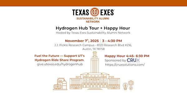 Hydrogen Hub Tour + Happy Hour | Texas Exes Sustainability Alumni Network | 8120 Research Blvd #216