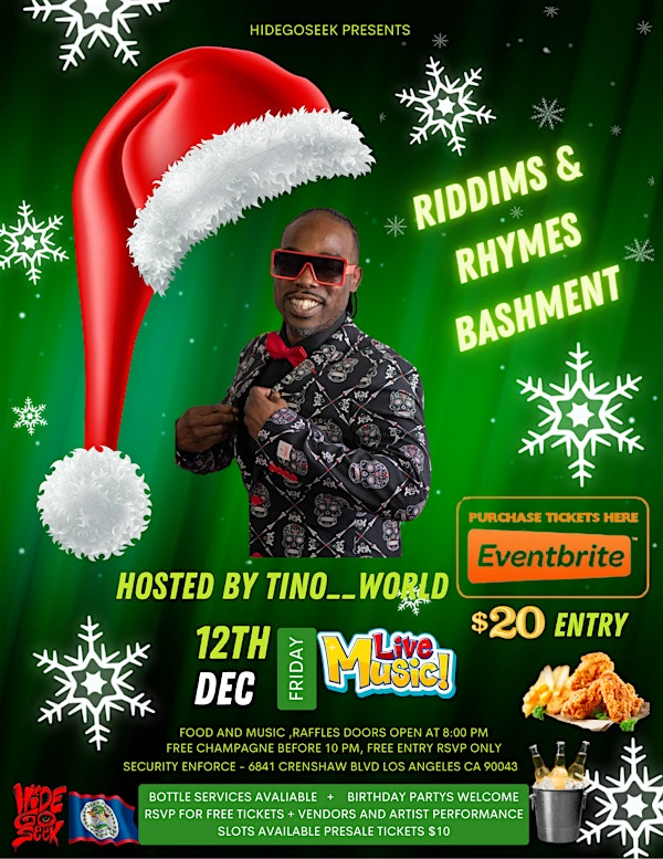 Riddims & Rhymes Bashment | 6841 S Crenshaw Blvd