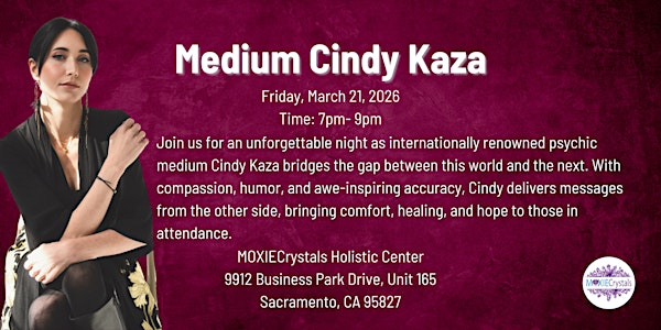 An Evening with Cindy Kaza | 9912 Business Park Dr suite 165