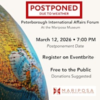 Peterborough International Affairs Forum | 26 Main St