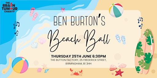 Ben Burton's Beach Ball 2026 | The Button Factory
