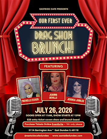 Drag Brunch at Eastside Café — Featuring Joanna Deville | Eastside Café - Coffee & Wine Bar